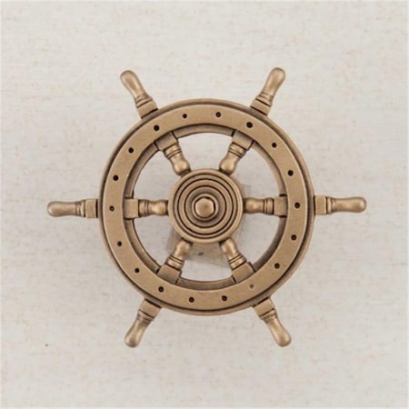 Acorn Mfg Artisan Collection Ships Wheel Knob, Museum Gold DPCGP